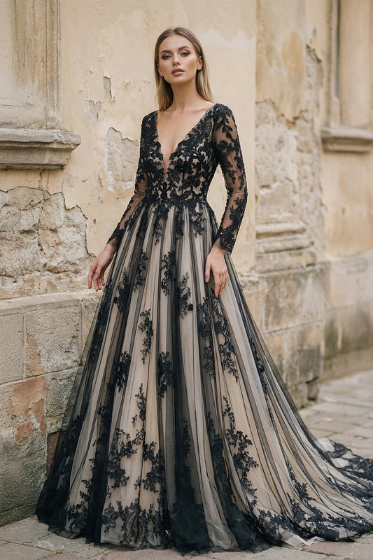 BLACK WEDDING DRESSES