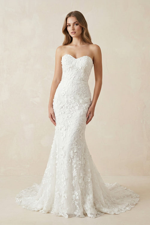 Mermaid Lace Sweetheart Wedding Dress - SHE IS ME Wedding Dresses