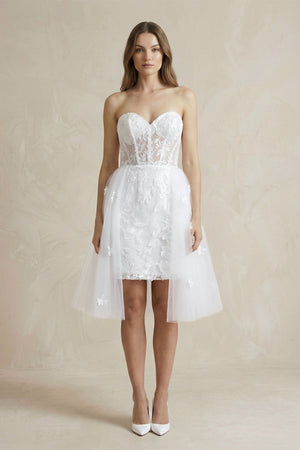 Sheath Sweetheart Lace Wedding Dresses - SHE IS ME Wedding Dresses