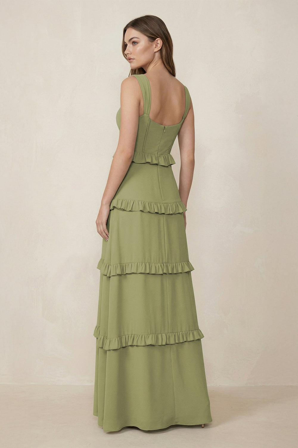 Sweetheart Tiered A - Line Chiffon Bridesmaid Dress - SHE IS ME Bridesmaid Dresses