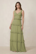 Sweetheart Tiered A - Line Chiffon Bridesmaid Dress - SHE IS ME Bridesmaid Dresses